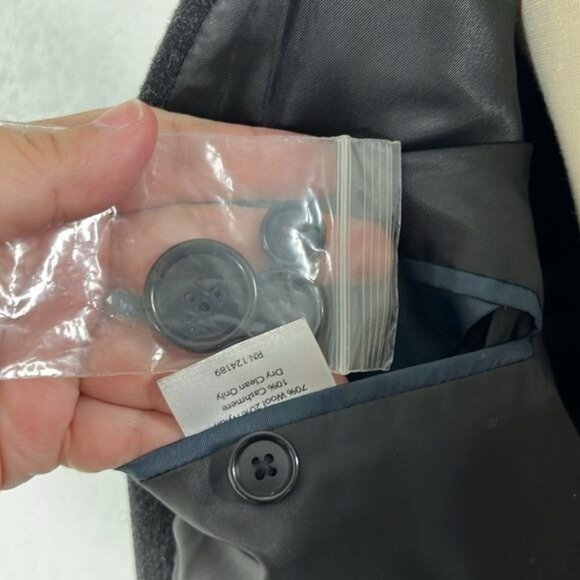 Hathaway Platinum Cashmere Wool Blend Coat Jacket - Picture 10 of 10